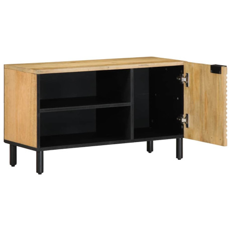 vidaXL Tv-meubel 80x31,5x46 cm massief mangohout bruin afbeelding2 - 1