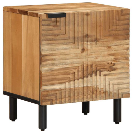 vidaXL Nachtkastjes 2 stuks 40x33x46 cm Massief hout Acacia afbeelding2 - 1