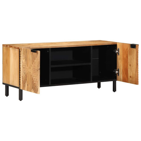 vidaXL TV-kast 105x33x46 cm massief acaciahout afbeelding2 - 1