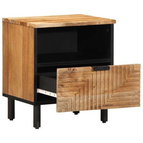 vidaXL Nachtkastje 40x33x46 cm Massief hout Acacia afbeelding2 - 1