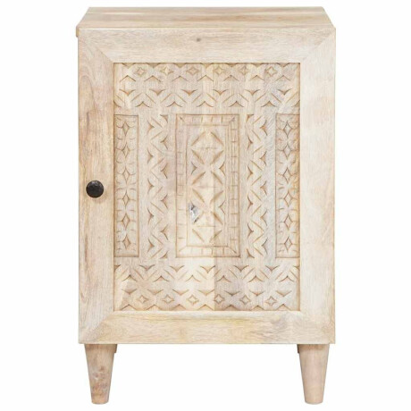 vidaXL Badkamer Kast Wit 38 x 33.5 x 160 cm Massief Mango Hout afbeelding2 - 1