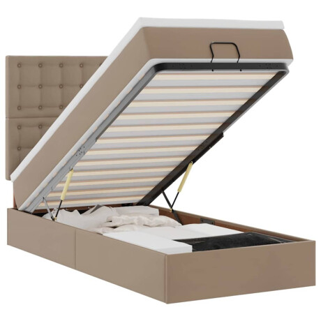 vidaXL Ottoman bed met matras en LED's 80x200 cm kunstleer afbeelding2 - 1