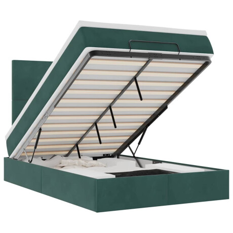 vidaXL Ottoman bed met matrassen en LED's 120x200cm fluweel afbeelding2 - 1