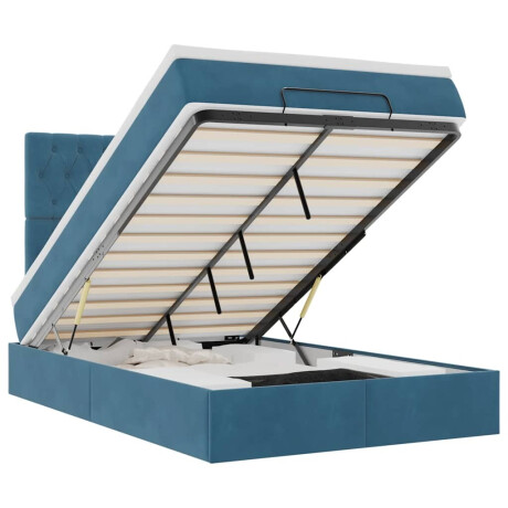 vidaXL Ottoman bed met matrassen en LED's 120x200cm fluweel afbeelding2 - 1