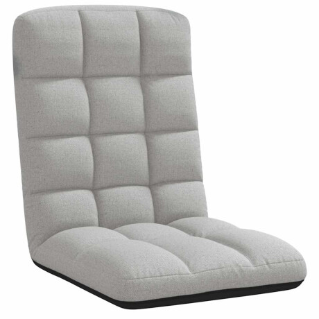 vidaXL Opvouwbare vloerstoel Cloud Grey 71x51x62 cm Stof afbeelding2 - 1