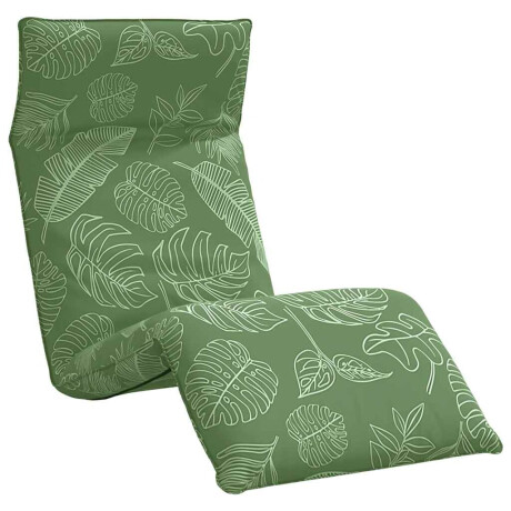 vidaXL Opvouwbare ligstoel Bladpatroon 175x54x8,5 cm Oxford stof afbeelding2 - 1