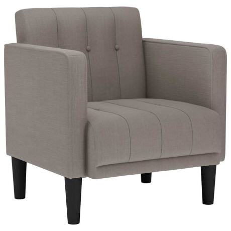 vidaXL Fauteuil met armleuningen Taupe 53 cm Stof afbeelding2 - 1
