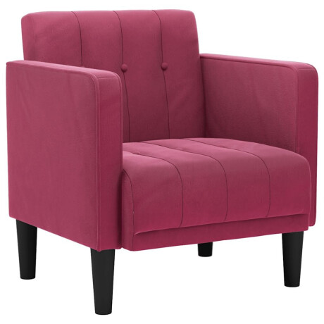 vidaXL Fauteuil met armleuningen wijnrood 53 cm fluweel afbeelding2 - 1