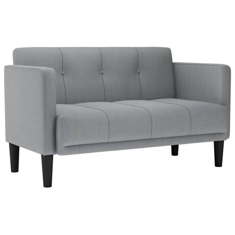 vidaXL Loveseat Bank Lichtgrijs 111 cm Stof afbeelding2 - 1
