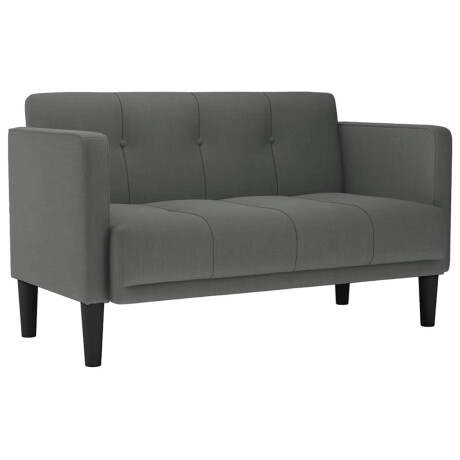 vidaXL Loveseat Bank Donkergrijs 111 cm Stof afbeelding2 - 1