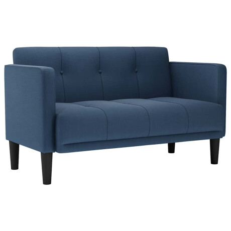 vidaXL Loveseat bank blauw 111 cm stof afbeelding2 - 1