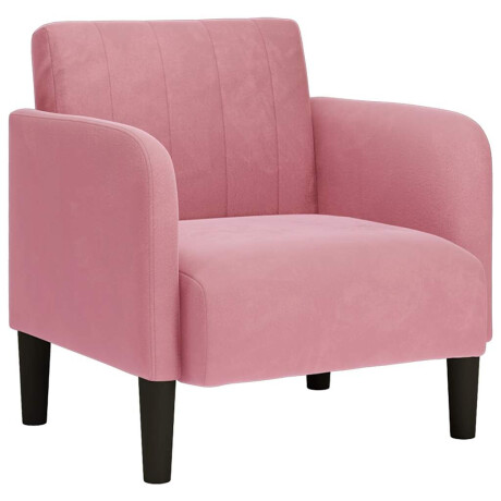vidaXL Fauteuil met armleuningen 54 cm fluweel roze afbeelding2 - 1
