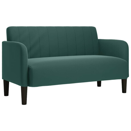 vidaXL Loveseat bank 109 cm fluweel donkergroen afbeelding2 - 1
