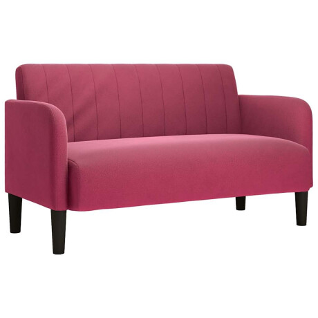 vidaXL Loveseat bank 109 cm fluweel wijnrood afbeelding2 - 1