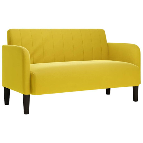 vidaXL Loveseat bank 109 cm fluweel geel afbeelding2 - 1