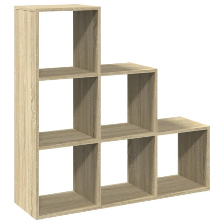 vidaXL Kamerscherm / boekenkast 3-laags 99x29x99 cm hout sonoma eiken afbeelding2 - 1