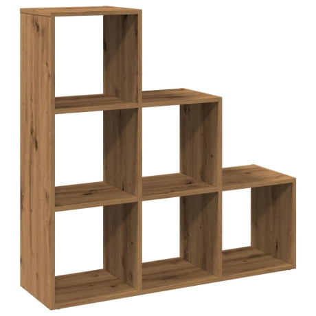 vidaXL Kamerscherm / boekenkast 3-laags 99x29x99 cm hout artisanaal afbeelding2 - 1