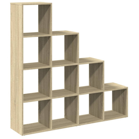 vidaXL Kamerscherm / boekenkast 131,5x29x131,5 cm hout sonoma eiken afbeelding2 - 1