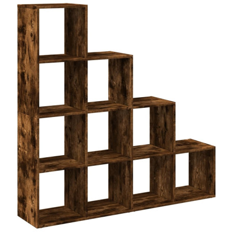 vidaXL Kamerscherm / boekenkast 131,5x29x131,5 cm hout gerookt eiken afbeelding2 - 1