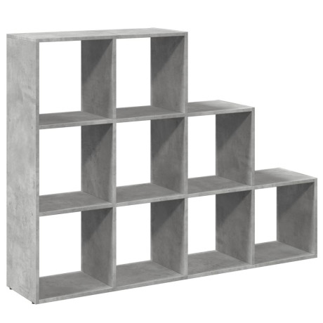 vidaXL Kamerscherm / boekenkast 3-laags 137,5x29x103,5 cm hout grijs afbeelding2 - 1