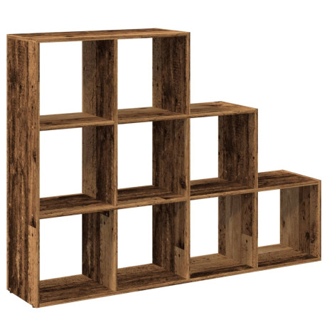 vidaXL Kamerscherm / boekenkast 137,5x29x103,5 cm hout oud hout afbeelding2 - 1