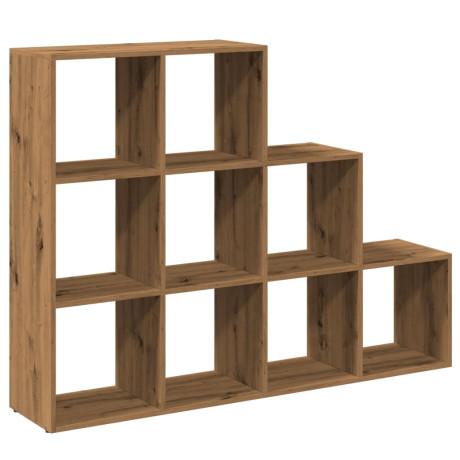 vidaXL Kamerscherm / boekenkast 137,5x29x103,5 cm hout artisanaal eik afbeelding2 - 1