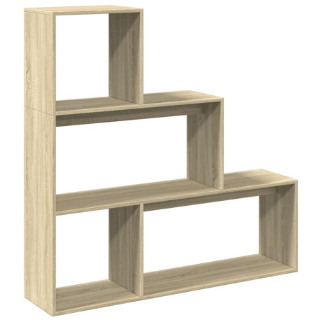 vidaXL Kamerscherm / boekenkast 123x29x123 cm hout sonoma eiken afbeelding2 - 1