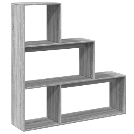 vidaXL Kamerscherm / boekenkast 123x29x123 cm hout grijs sonoma afbeelding2 - 1