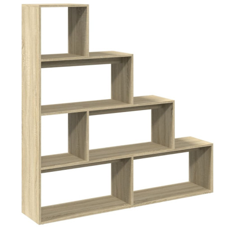 vidaXL Kamerscherm / boekenkast 143,5x29x143,5 cm hout sonoma eiken afbeelding2 - 1