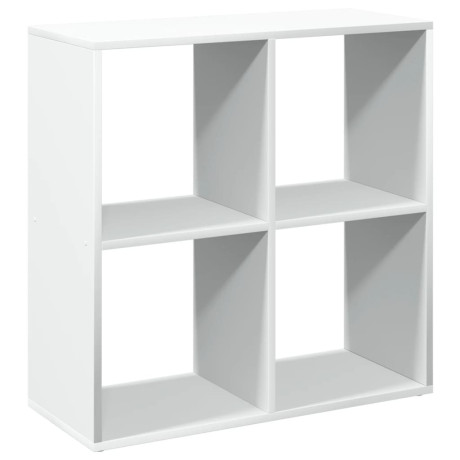 vidaXL Kamerscherm / boekenkast 69,5x29x69,5 cm bewerkt hout wit afbeelding2 - 1