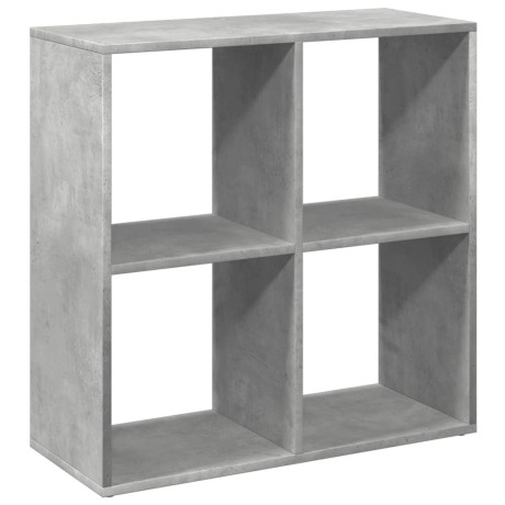 vidaXL Kamerscherm / boekenkast 69,5x29x69,5 cm hout betongrijs afbeelding2 - 1