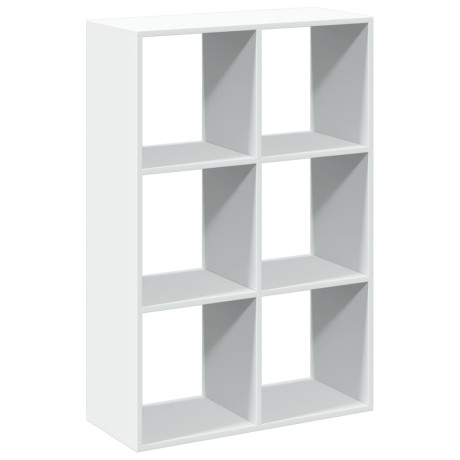 vidaXL Kamerscherm / boekenkast 69,5x29x103,5 cm bewerkt hout wit afbeelding2 - 1