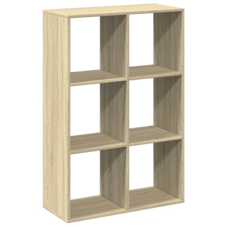 vidaXL Kamerscherm / boekenkast 69,5x29x103,5 cm hout sonoma eiken afbeelding2 - 1