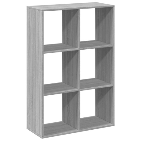 vidaXL Kamerscherm / boekenkast 69,5x29x103,5 cm hout grijs sonoma afbeelding2 - 1