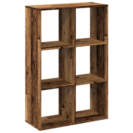 vidaXL Kamerscherm / boekenkast 69,5x29x103,5 cm hout oud houtkleurig afbeelding2 - 1