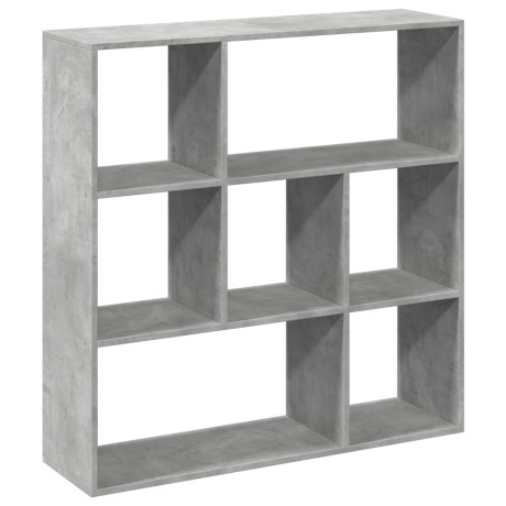 vidaXL Kamerscherm / boekenkast 102x29x103,5 cm hout betongrijs afbeelding2 - 1