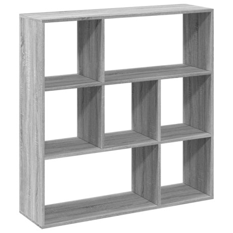 vidaXL Kamerscherm / boekenkast 102x29x103,5 cm hout grijs sonoma afbeelding2 - 1