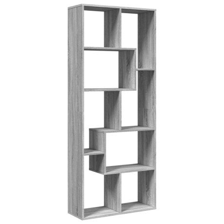 vidaXL Kamerscherm / boekenkast 67x25x161,5 cm hout grijs sonoma eiken afbeelding2 - 1