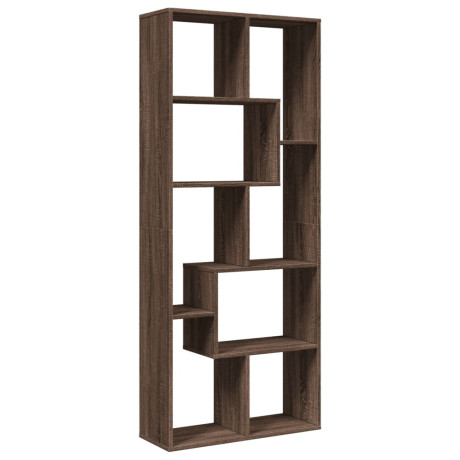 vidaXL Kamerscherm / boekenkast 67x25x161,5 cm hout bruin eikenkleur afbeelding2 - 1