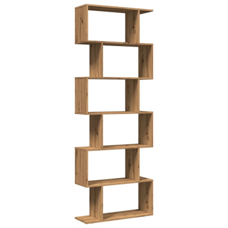 vidaXL Kamerscherm / boekenkast 6-laags 70x24x193 cm hout artisanaal afbeelding2 - 1