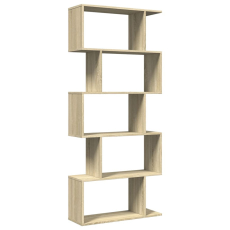 vidaXL Kamerscherm / boekenkast 5-laags 70x24x161 cm hout sonoma eiken afbeelding2 - 1