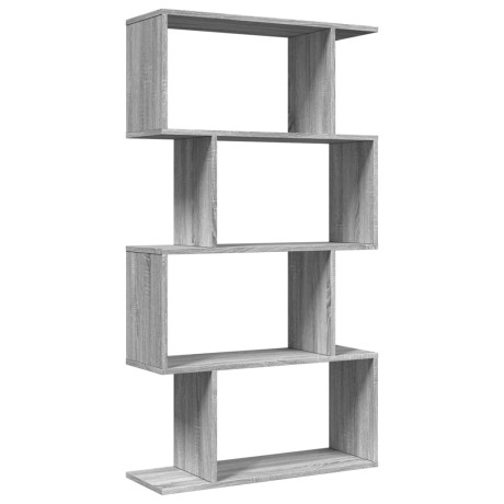 vidaXL Kamerscherm / boekenkast 4-laags 70x24x129 cm hout grijs sonoma afbeelding2 - 1