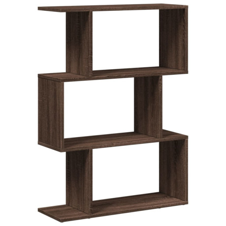 vidaXL Kamerscherm / boekenkast 3-laags 70x24x97 cm hout bruin eiken afbeelding2 - 1