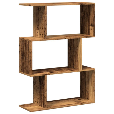 vidaXL Kamerscherm / boekenkast 3-laags 70x24x97 cm hout oud hout afbeelding2 - 1