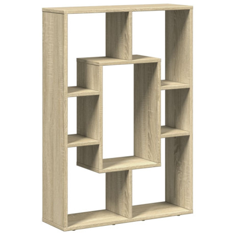 vidaXL Boekenkast 63x20x90 cm bewerkt hout sonoma eikenkleurig afbeelding2 - 1