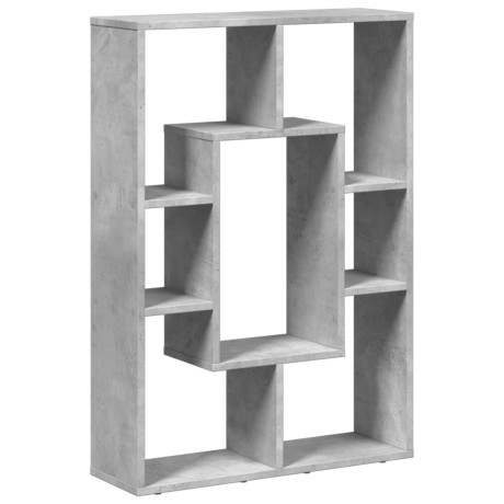 vidaXL Boekenkast 63x20x90 cm bewerkt hout betongrijs afbeelding2 - 1