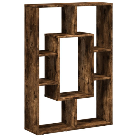 vidaXL Boekenkast 63x20x90 cm bewerkt hout gerookt eikenkleurig afbeelding2 - 1