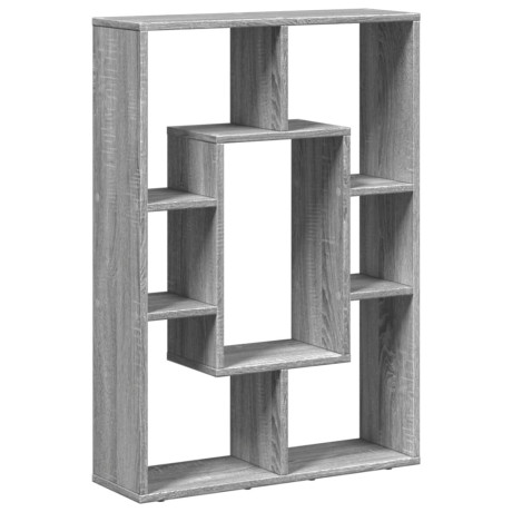 vidaXL Boekenkast 63x20x90 cm bewerkt hout grijs sonoma eikenkleurig afbeelding2 - 1