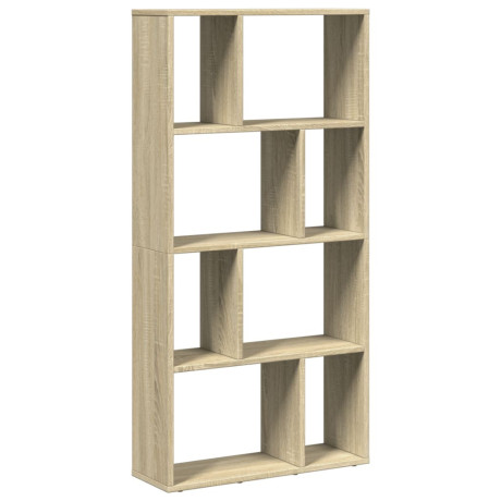 vidaXL Boekenkast 60x20x120,5 cm bewerkt hout sonoma eikenkleurig afbeelding2 - 1