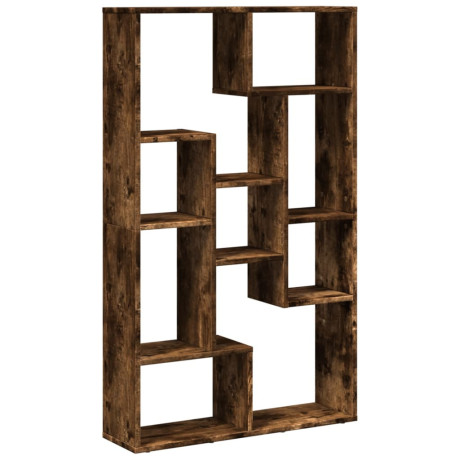 vidaXL Boekenkast 72x20x120,5 cm bewerkt hout gerookt eikenkleurig afbeelding2 - 1